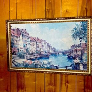 H.Hansson framed wall art a sunny day in Copenhagen 1923